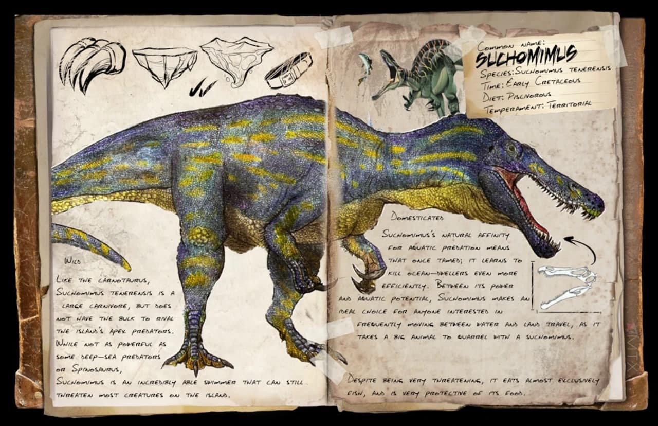 Suchomimus dossier - ark survival